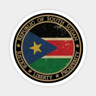 Vintage Republic of South Sudan Africa African Flag Magnet